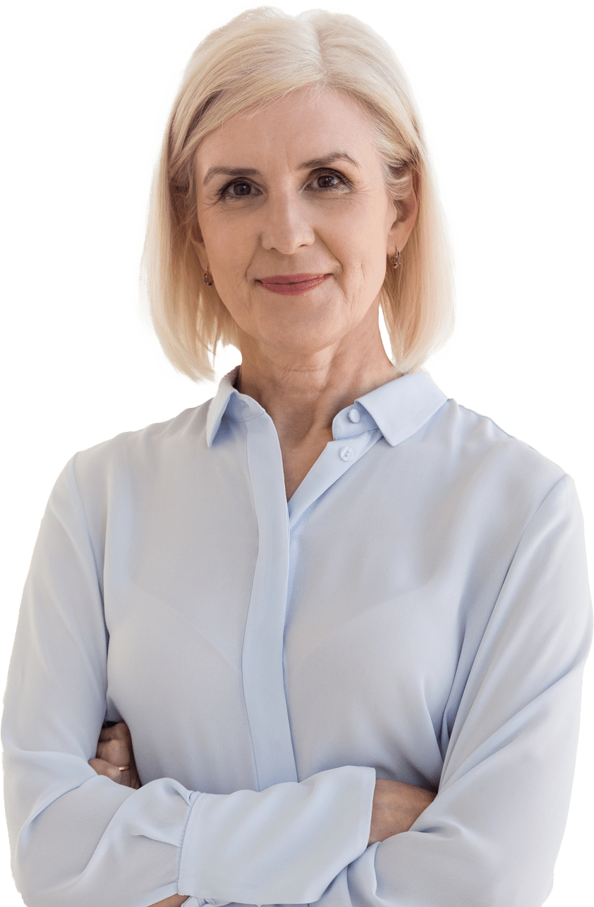 Blond business woman