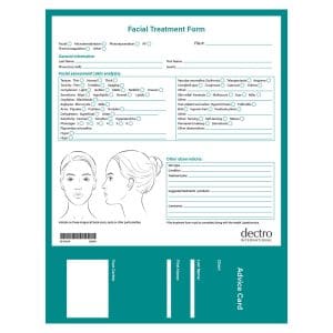 Client Index Card for Hair Removal
